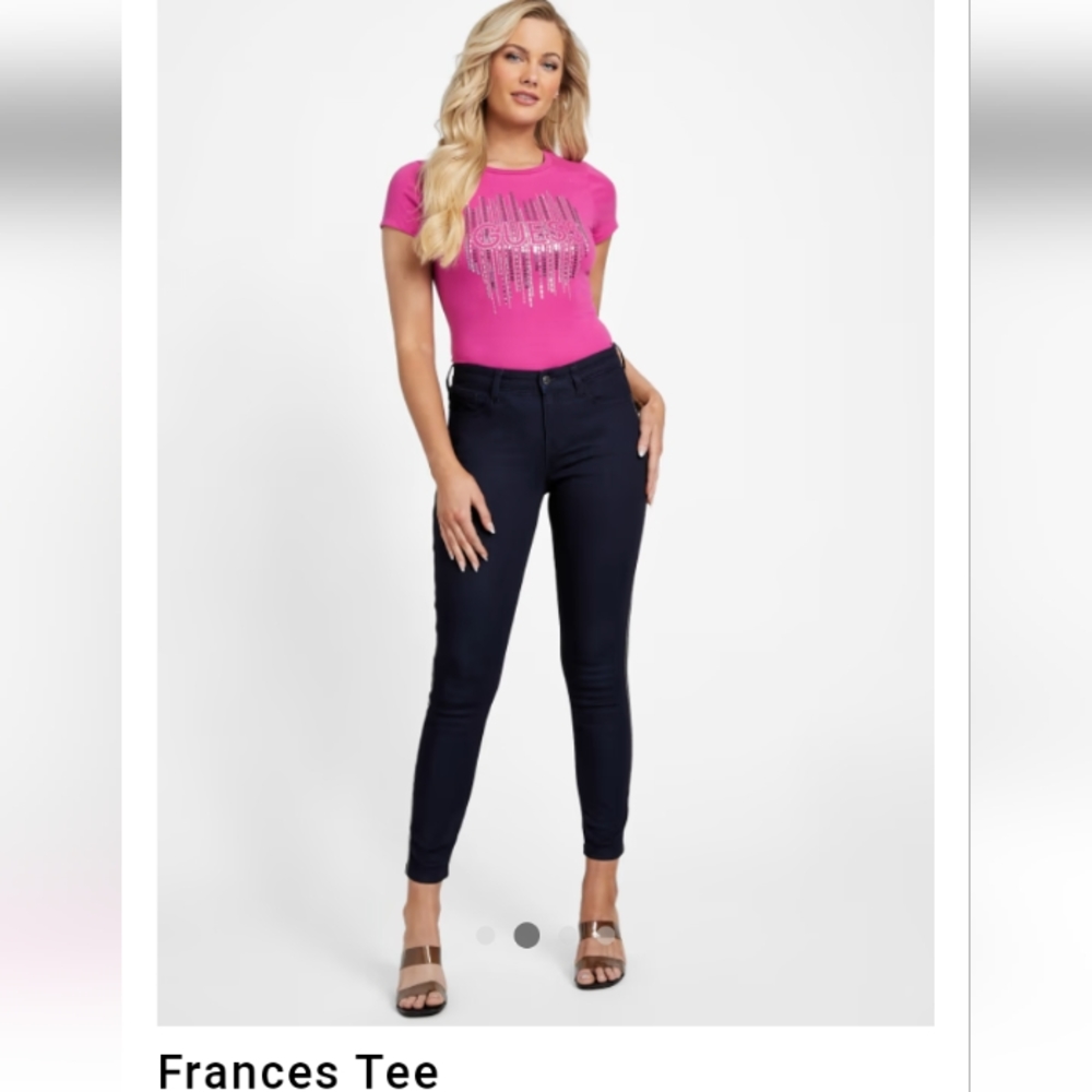 Guess Frances Tee Purple Dragonfoot NWOT (2023) - Picture 2 of 6